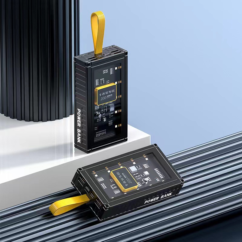 20000 mAh carga súper rápida contenedor al aire libre banco de energía 50000 mAh fuente de alimentación móvil de gran capacidad