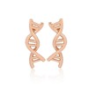 Fashionable spiral, earrings, cute chemical DNA model