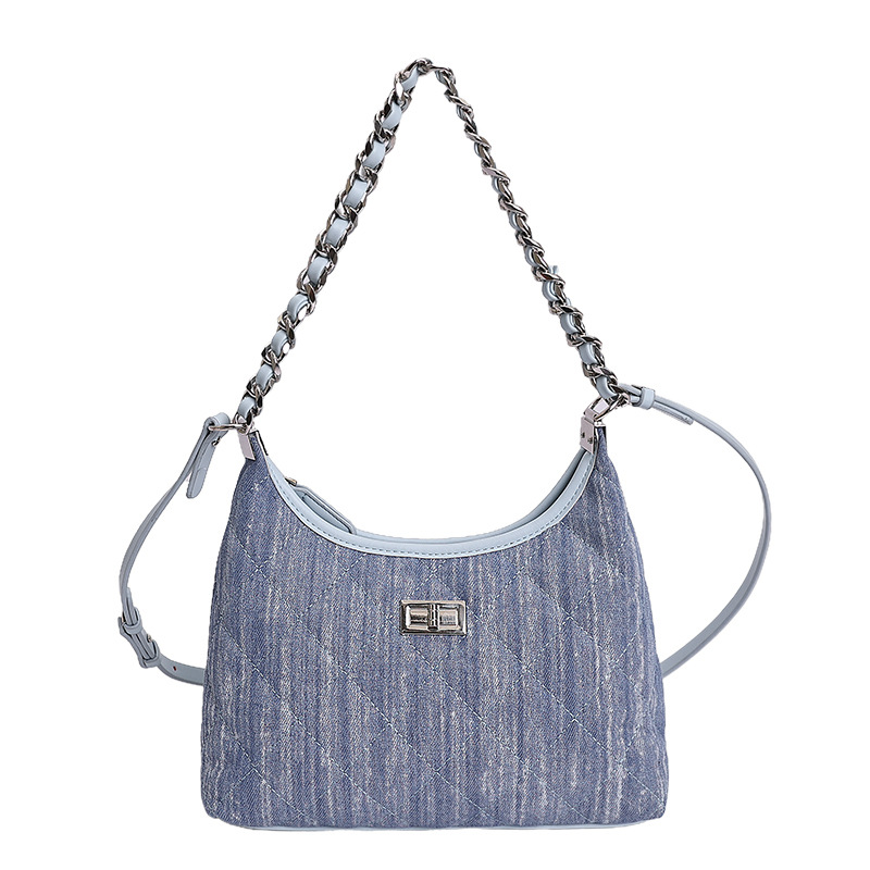 Bolso de cadena de diamante de alta calidad para mujeres 2026 nueva moda pequeña fragancia mochila de hombro de viaje simple bolsa de mano