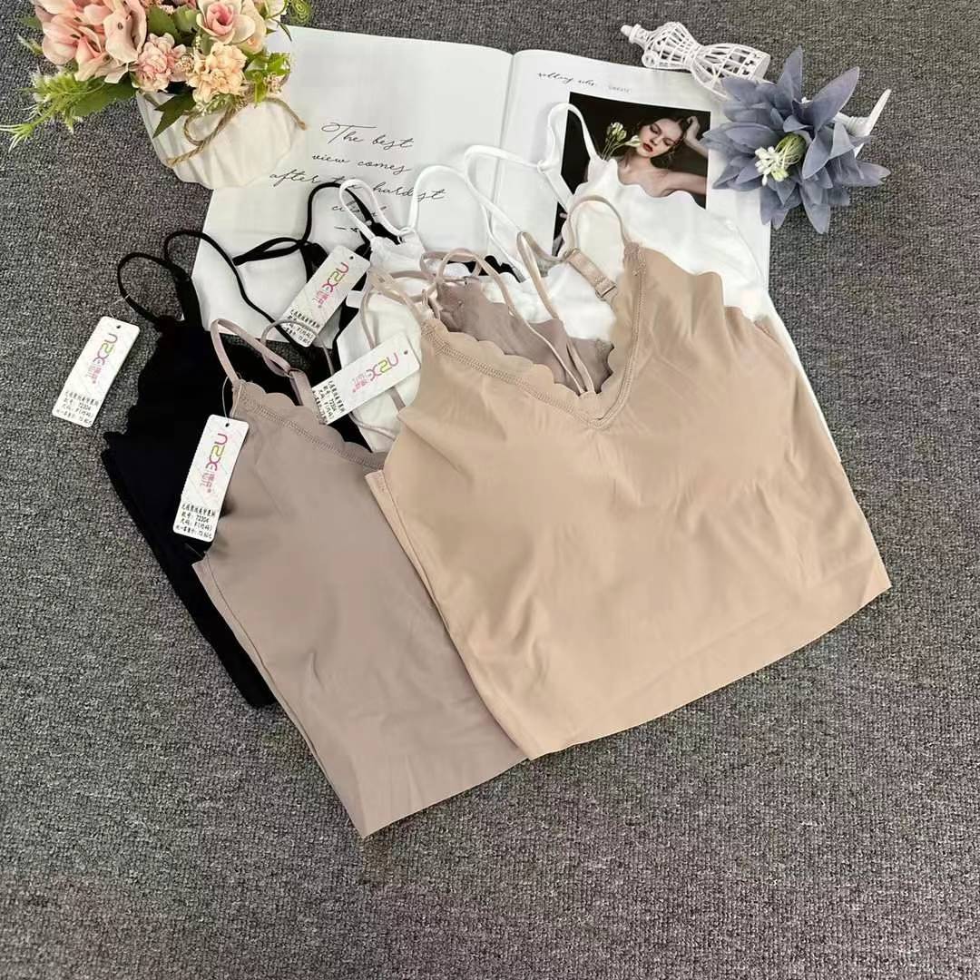 Nuevo adhesivo sin marcas belleza de espalda sin anillo de acero ropa interior chaleco de cabina ropa interior cómodo damas sostén base al por mayor