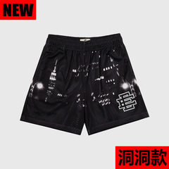 New EE American style four-quarter pants, casual shorts, fitness men's loose basketball pants, sports mesh, no more than knee-length, cross-border exclusive