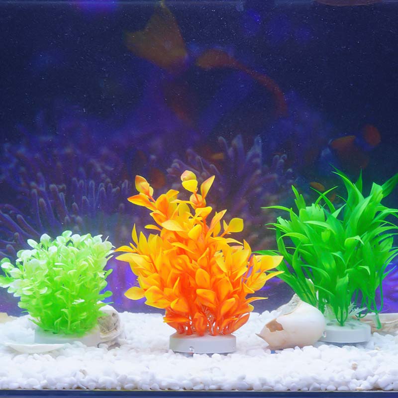 Hierba de plástico decorativa flores, plantas, peceras, paisajismo, suministros de flores falsas, plantas acuáticas simuladas al por mayor, plantas acuáticas simuladas especiales transfronterizas