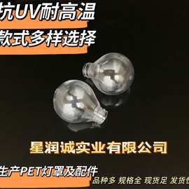 厂家直销G40透明壳 E17螺口 塑胶灯罩 球泡 泡壳 PET灯壳