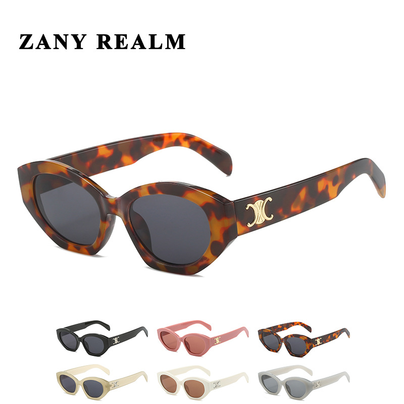 Nuevo Arco de Triunfo Lisa mismo estilo gafas de sol chica caliente en línea en vivo transfronterizo UV400 gafas de sol fabricante en stock