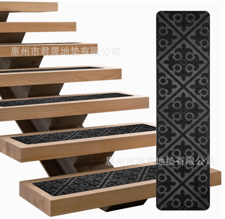 跨境亚马逊楼梯垫TPR自粘免胶家用防滑楼梯垫防尘可水洗厂家直供-阿里巴巴