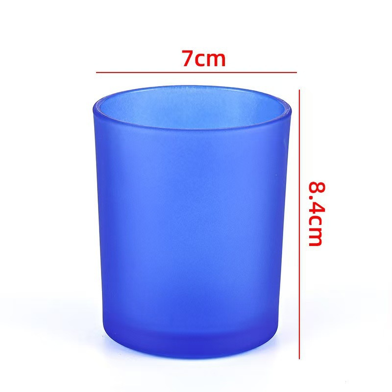Transfronterizos para vasos de vidrio vela resistente al calor Amazon explosión con taza de fragancia cubierta recipiente de cera de soja hecha a mano
