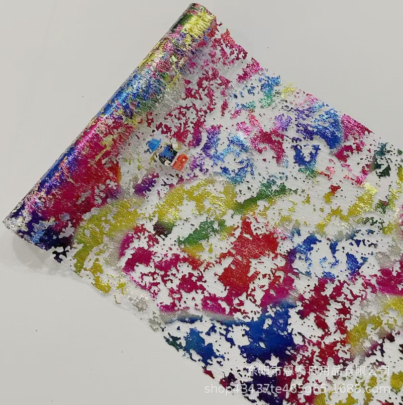 网纱桌旗七彩色4