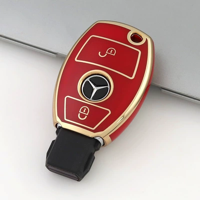 Mercedes-Benz C-Class C200Lglk300 Old Model | Car key bag - red-2-keys