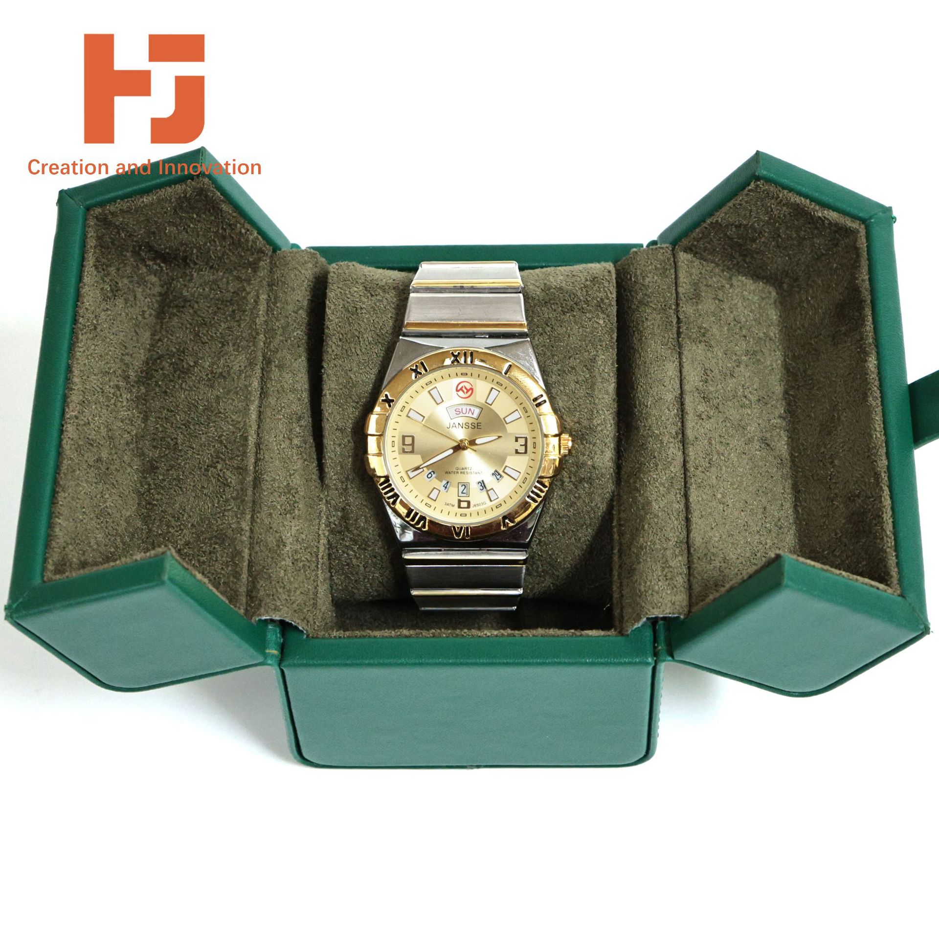 Double-Door Watch Box, Microfiber Leather Packaging Box, Portable Watch Box, Watch Storage Box, Customized Jewelry Gift Box