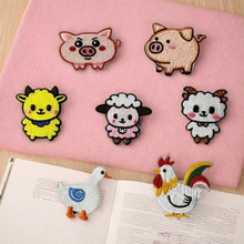 现货新品绣花标刺绣补丁贴原创卡通动物系列配饰服装辅料diy布贴