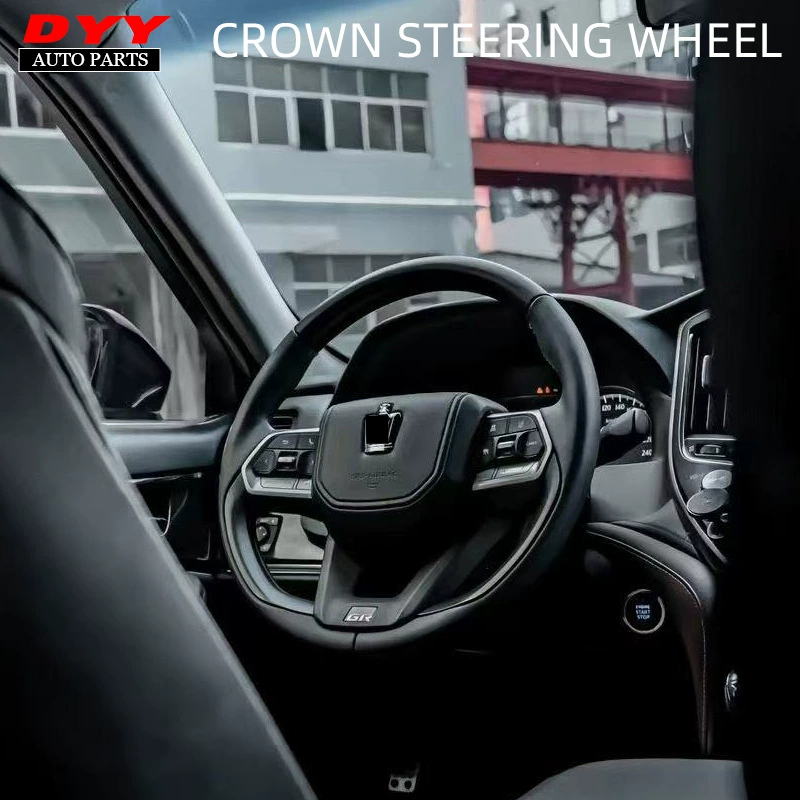 Подходит для рулевого колеса Crown Toyota (старые и новые серии), рулевое колесо из карбона, рулевое колесо из персикового дерева для CROWN