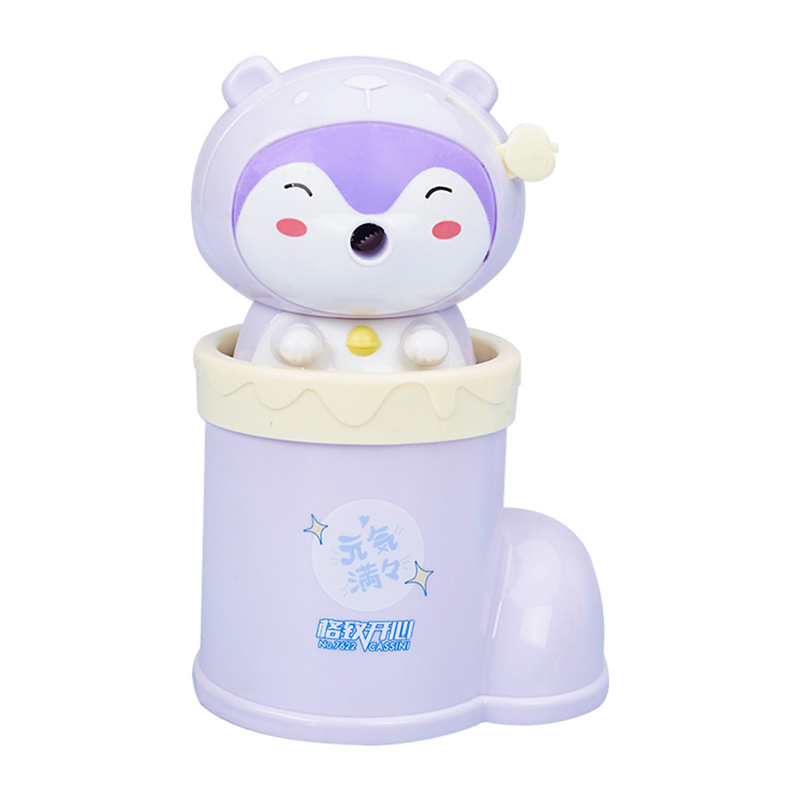 Feliz 7622 usando botas Little Fox sacapuntas creativa papelería combinación traje de dibujos animados lápiz sacapuntas práctico titular la pluma