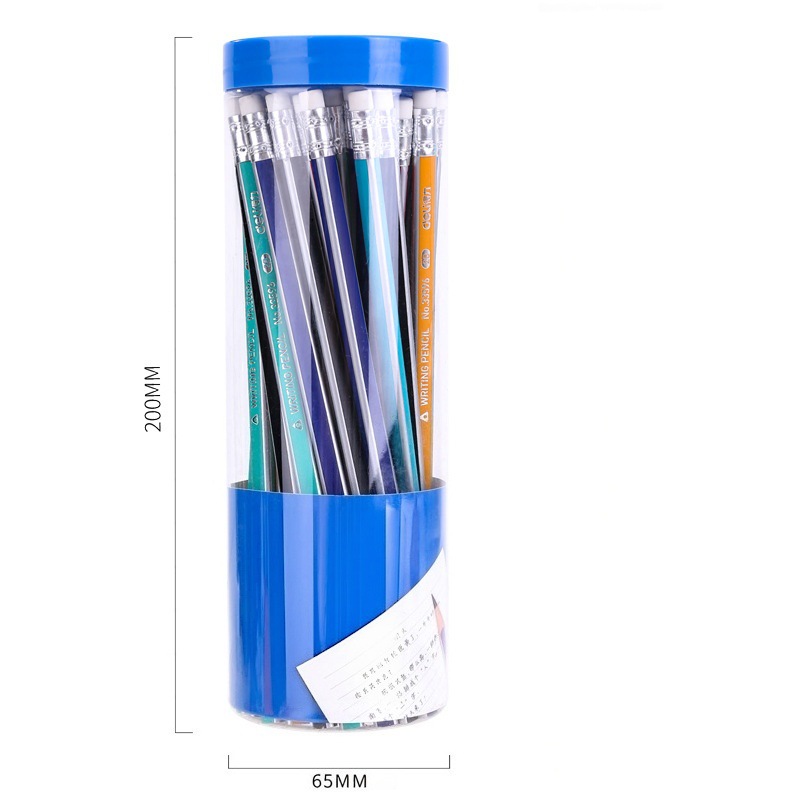 50 lápiz de plástico lápiz de color botella vacía 65 calibre de plástico pasta de bádminton lata vacía