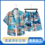 夏威夷定制宽松海边衬衫