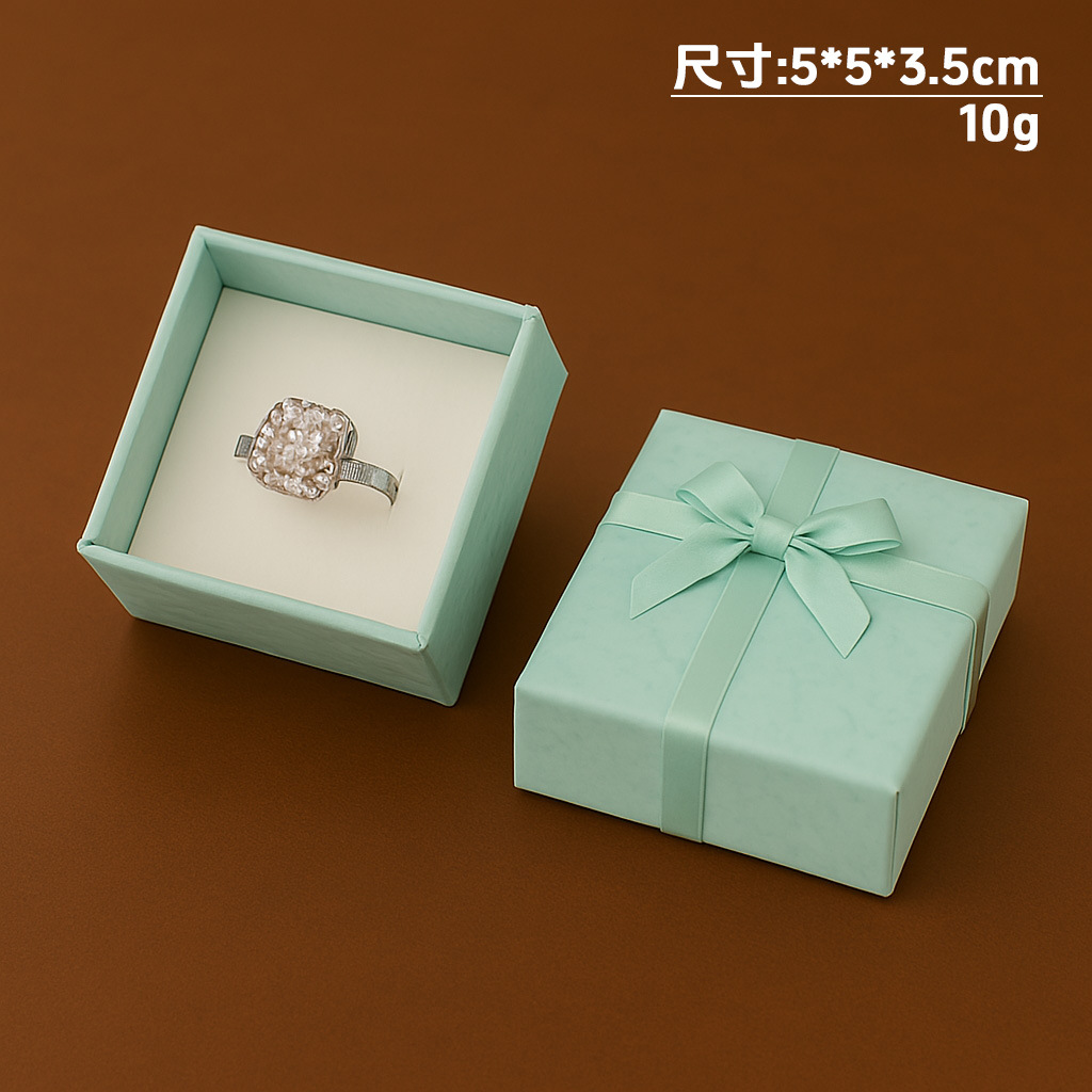 Caja de papel cubierta de cielo y tierra de nubes Caja de embalaje de joyería de estilo ins Collar multifuncional Pendientes Anillo Caja de regalo al por mayor