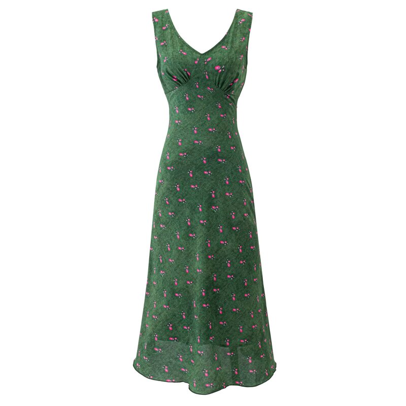 Cross-Border Women's Clothing 2026 Summer New Style French Retro Forest-Style Fairy-Like Airy Slim-Fit Dress That Enhances Complexion