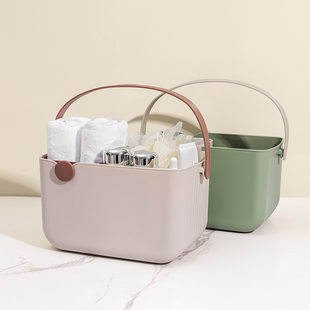 Men's handheld plastic women's storage basket for bathroom for students