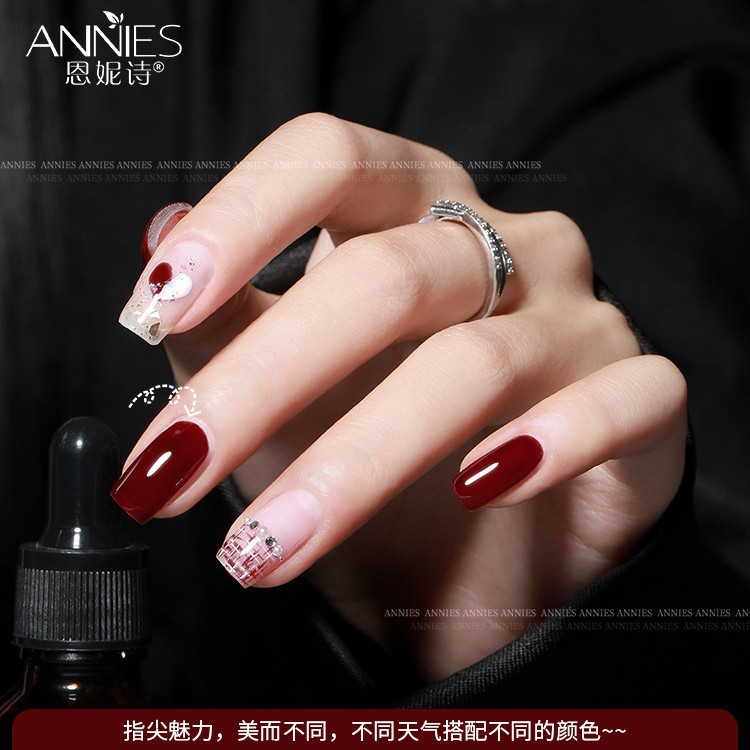 Esmalte de Uñas en Gel Serie Roja, Éxito de Ventas Otoño-Invierno 2025, Nuevo Estilo, Blanco Brillante, Rojo Vino, Caramelo, Cereza