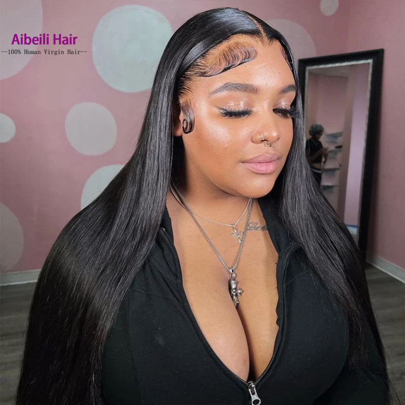 4X4/13X4/13X6/360 Straight Human Hair Wig Human Hair Lace Wig Headgear