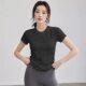 LULU Same Style 2025 Spring and Summer New Sports Fitness Short Sleeve Quick-drying Yoga Clothing Outdoor Running Training Top