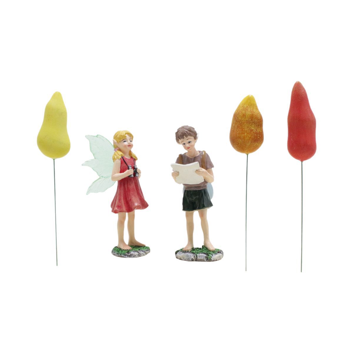 Outdoor Garden Simulation Adventure Backpack Flower Fairy Plug-in Farm Lawn Decoration Luminous Flower Fairy Ornaments for Men and Women
