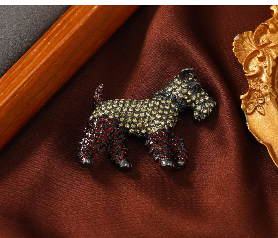 25g Weight Brooches Classification Holiday, Banquet Occasion Alloy Material Animal, Dog Pattern Unisex Gender Glam, Cute, Retro Style Glam Cute Retro Pin Animal Dog Alloy Unisex Brooches 7