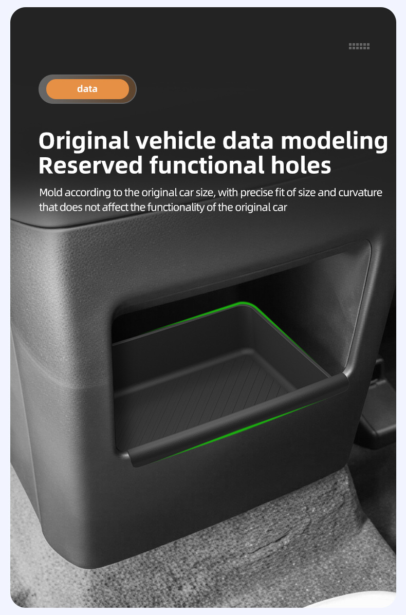 Suitable for 27 Kia Telluride models, armrest box rear storage box, car accessories, modification parts