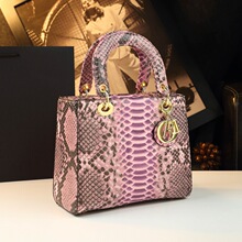 2025新款时尚大气蛇纹真皮包手提包单肩斜挎包中年妈妈包小众洋气