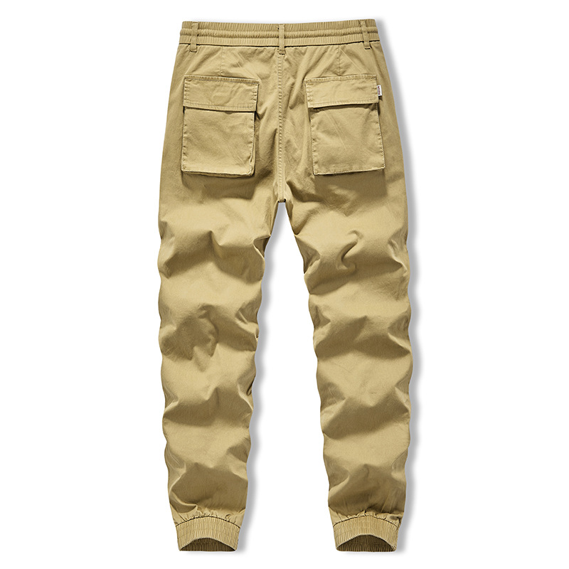 Spring autumn elastic casual trousers