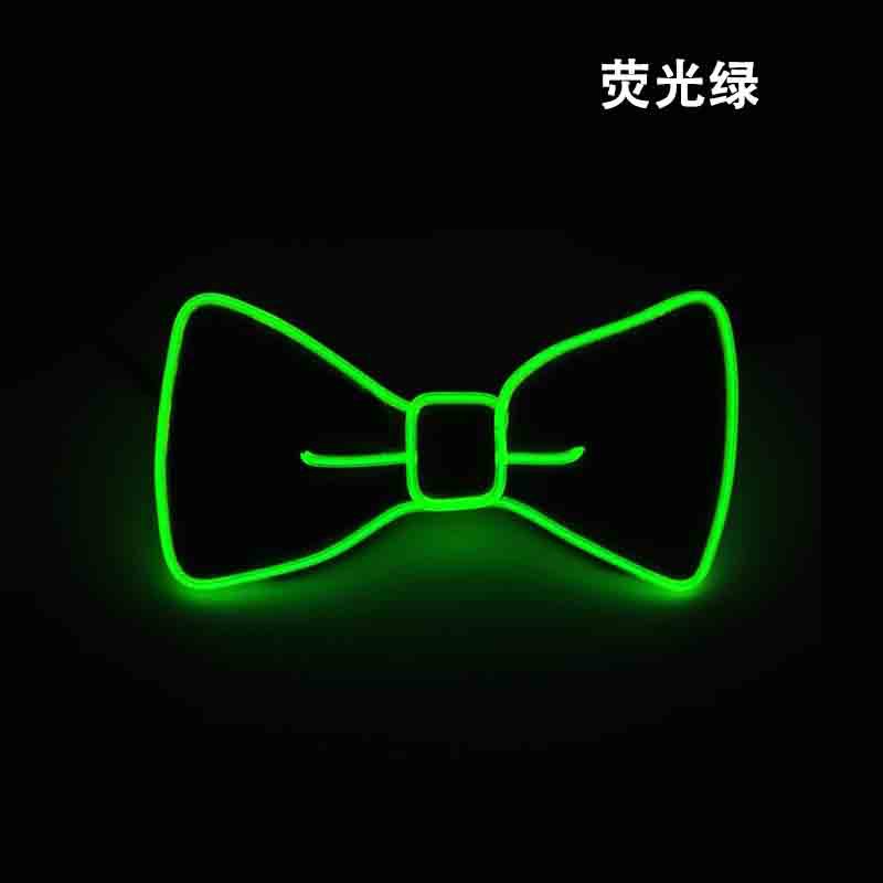 Corbata luminosa LED, suministros para fiesta de baile de Carnaval, pajarita luminosa de diez colores, accesorios de ambiente para discoteca, bar y discoteca