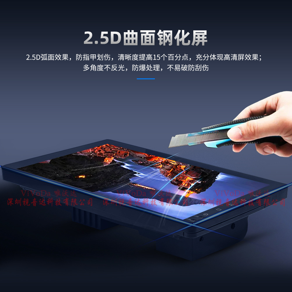 Cross-border 9-inch large screen frame host wireless carplay/Android Auto car MP5 Bluetooth player
