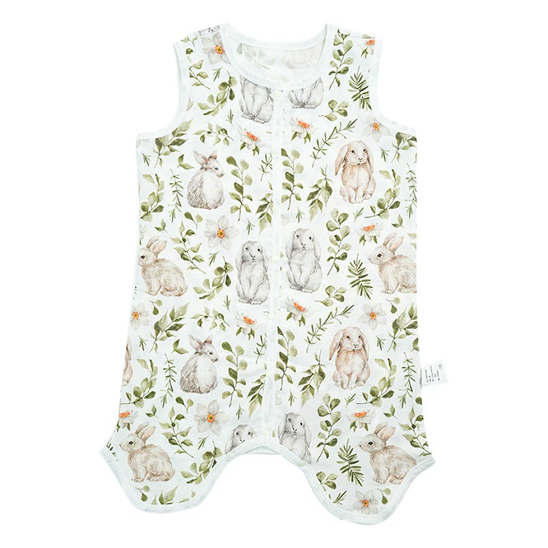 Andan Baby спальный мешок Летний бамбуковый хлопковый марлевый жилет без рукавов с кондиционером Легкий спальный мешок с разрезом на штанинах Спальный мешок Andan