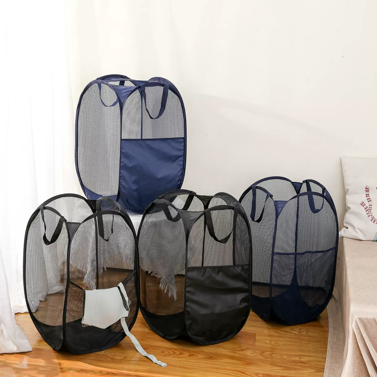 跨境脏衣篮卫生间分类洗衣篮大号脏衣服收纳筐可折叠脏衣篓脏衣筐