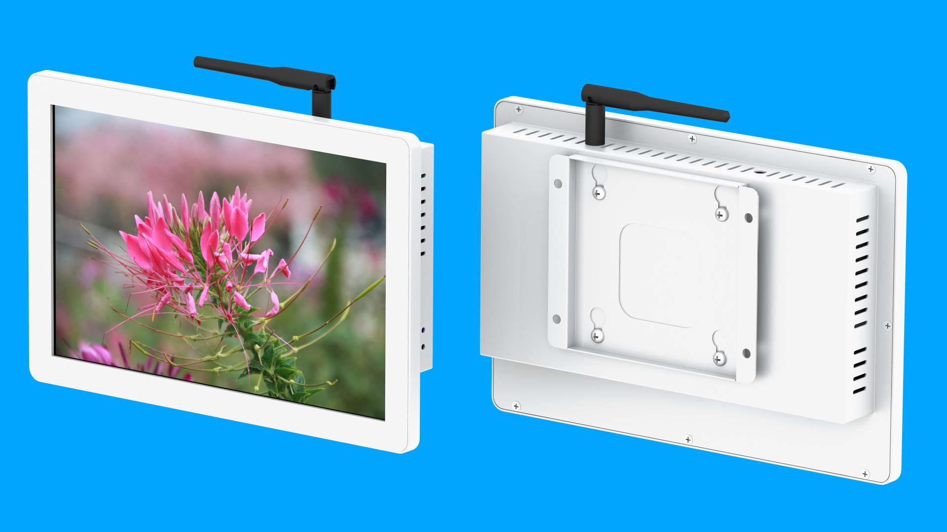 10.1寸21款壁掛純平白色效果圖