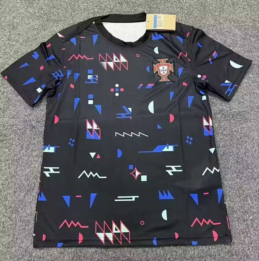 Copa de Europa 2024 Camiseta francesa Selección nacional italiana Inglaterra España Brasil Camiseta de fútbol transfronteriza