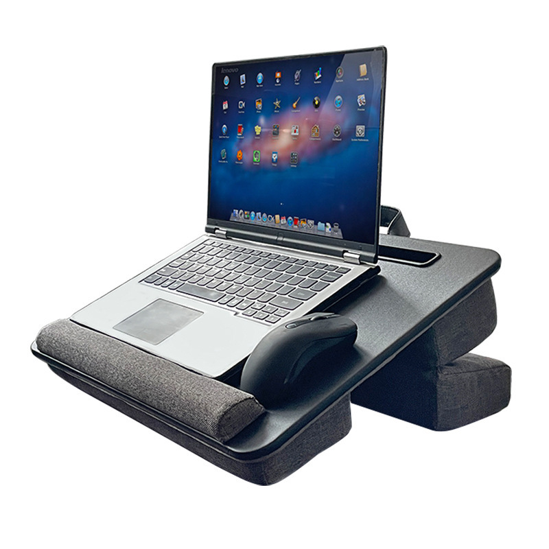 Mumu's Leather-Covered Adjustable Laptop Desk, Lap Desk, Small Desk for Bed, Home Use