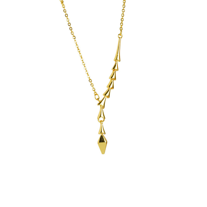 Collar de oro de arena transfronteriza de diseño de personalidad de la serpiente de arredores de arredores de arredores para mujeres lujosas joyas no desvanecidas