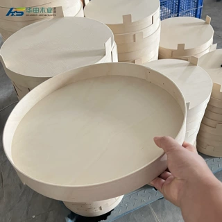 圆形桦木皮茶盘 日式原木干泡茶托盘 木质收纳盘 可激光烙印定制
