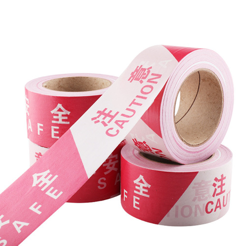 Bulk purchase 50m construction site traffic facility protective warning tape red and white caution line isolation belt