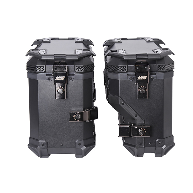 38Lmjw Knight Right Side Box Motorcycle Universal Aluminum Alloy Side Box Waterproof Side Box Anti-Theft Travel Storage Box
