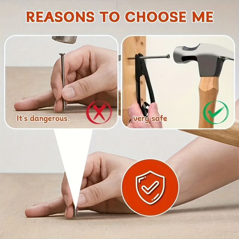 跨境新款Nail fixing tools 钉子固定工具3D打印摆件木工工具|undefined