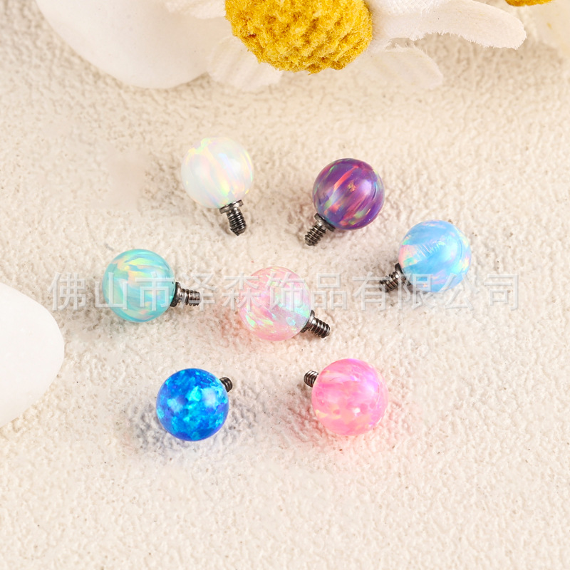 Pointed titanium steel lip stud product view