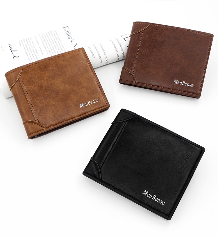 Men's Solid Color Pu Leather Open Wallets display picture 4