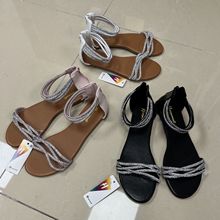 欧美精品夏季新品平底罗马女凉鞋