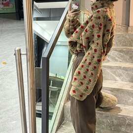 小个子今年流行漂亮超好看减龄小香风短款毛外套裤子套装褶皱