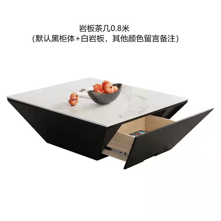 Moderno italiano simple luz de lujo TV gabinete mesa de té combinación nórdico minimalista grande y pequeño apartamento cuadrado integrado mesa de té