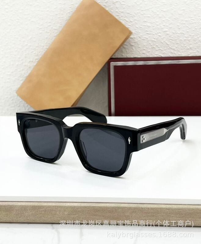 JACQ JMM新型欧米高級サングラス男女同モデル角型新ファッショントレンド復古サングラスENZO|undefined