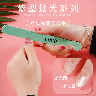 Directly for nail polish article Play silver jewelry waxing sponge rubbing polishing block double-sided polishing nail file logo