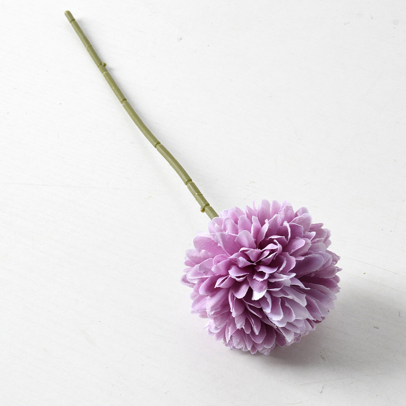Otoño de una sola cabeza flor artificial diente de león bola crisantemo flor artificial hogar sala de estar decoración boda estudio accesorios al por mayor