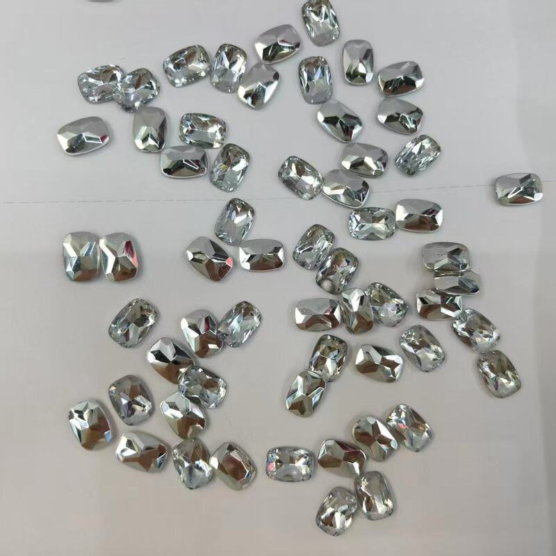 1014 Pointed Square Simple DIY Jewelry Accessories, Nail Art Accessories, Colorful Geometric Nail Accessories Wholesale